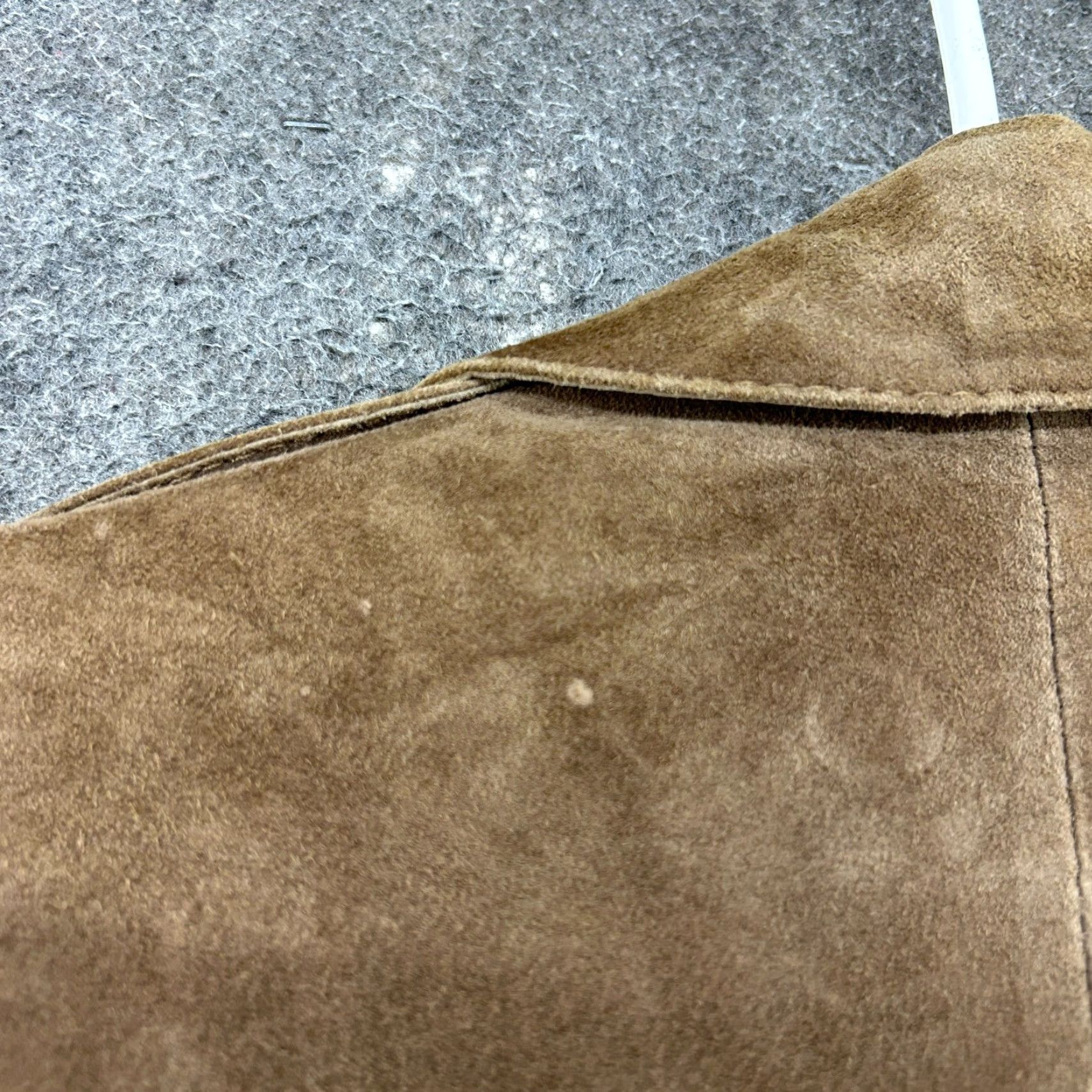 Vintage VINTAGE Europe Craft Leather Coat Mens 40 Brown Coat Long Belted Suede 90s Overcoat Casual Mens Brown Leather Coat Size US XXS / EU 40 - 6 Thumbnail