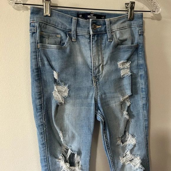 Hollister Hollister Ripped Skinny Jeans‎ Size 24" / US 00 / IT 34 - 2 Thumbnail