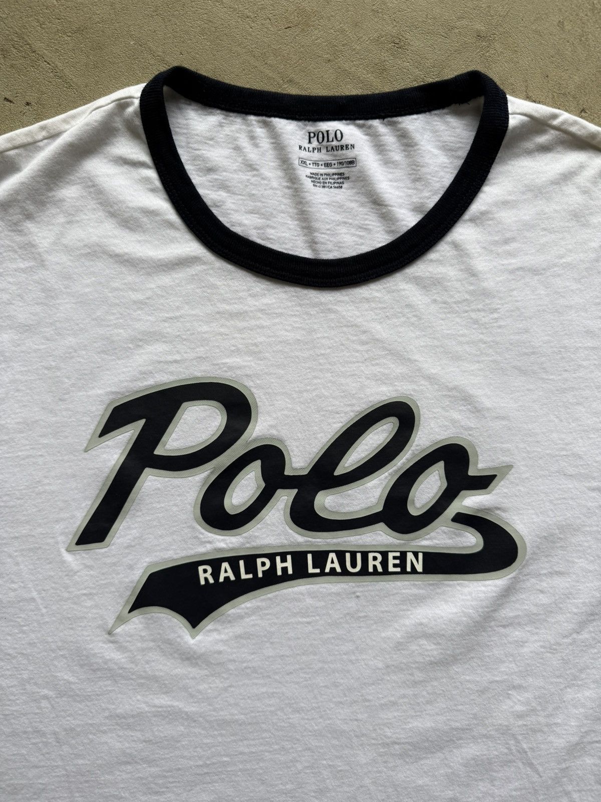 Polo Ralph Lauren Polo Ralph Lauren Classic Fit Ringer Single Stitch T-Shirt Size US XXL / EU 58 / 5 - 2 Thumbnail