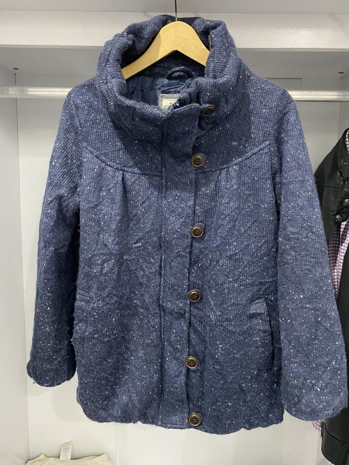 Japanese Brand Beamountcarr bono jacket mohair knitted ifsixwasnine kmrii Size US L / EU 52-54 / 3 - 1 Thumbnail