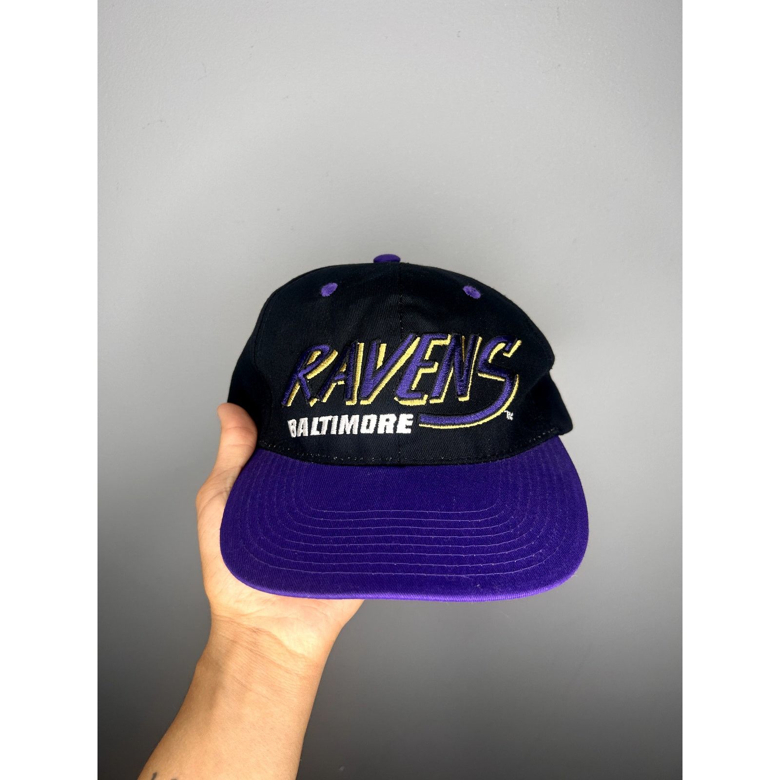 NFL × Vintage Vintage Baltimore Ravens NFL Snapback Hat Size ONE SIZE - 1 Thumbnail