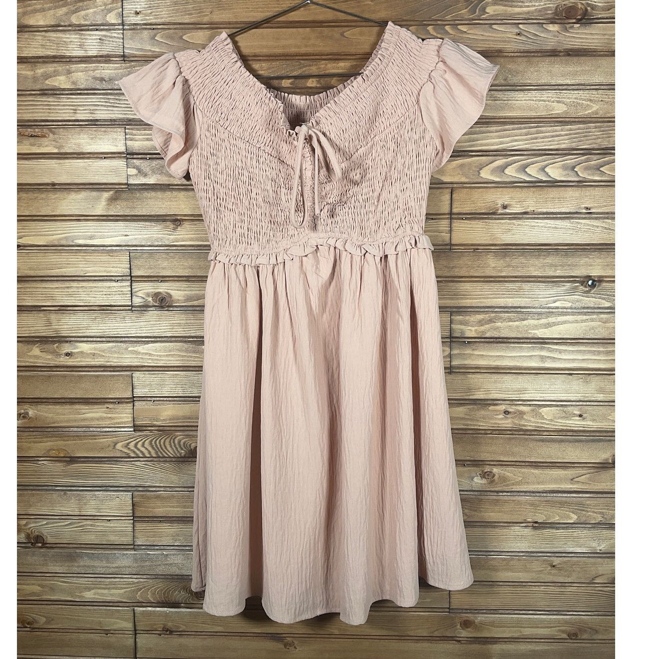 Other Altar'd State Small Peach Baby Doll Dress Summer Dress Smock Size S / US 4 / IT 40 - 1 Thumbnail