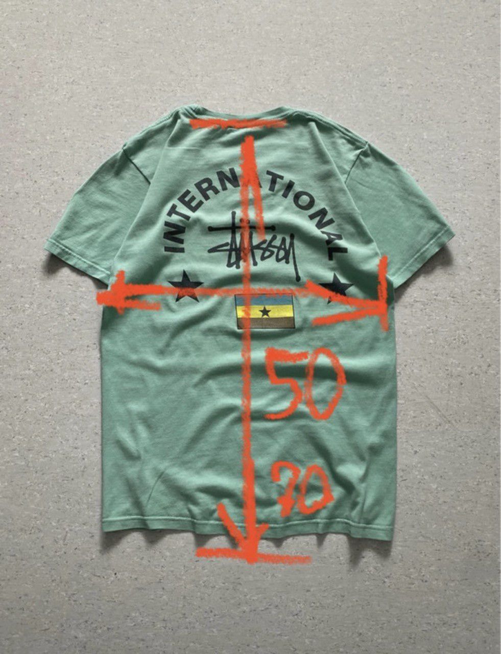 Stussy 00s Vintage Stussy International Ghana T-shirt Big Logo Size US S / EU 44-46 / 1 - 8 Thumbnail