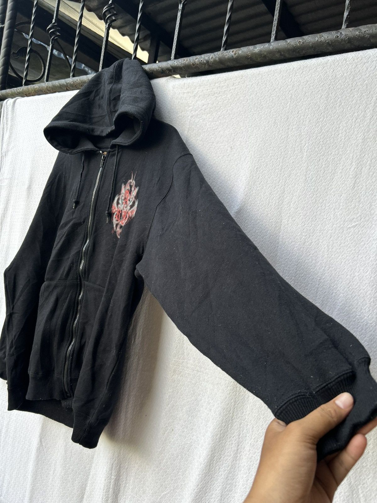 14th Addiction × 20471120 × Japanese Brand Japanese Tribal Poem Zip Hoodie Ifsixwasnine Kmrii Styled Size US XL / EU 56 / 4 - 4 Thumbnail
