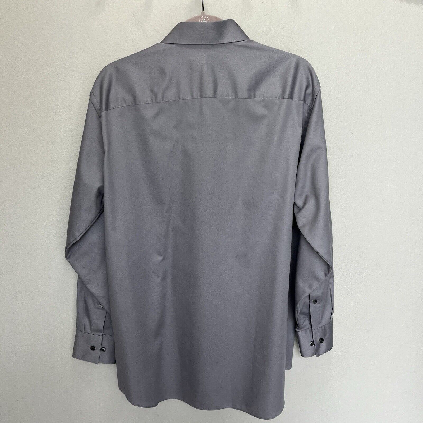 Geoffrey Beene Geoffrey Beene | Gray Wrinkle Free Classic Fit Long Sl Shirt Size US M / EU 48-50 / 2 - 4 Thumbnail