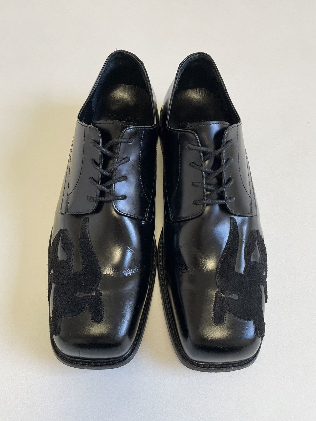 Stefan Cooke ‘Pegasus Patch’ Square Toe Leather Derby Shoes Size US 12 / EU 45 - 1 Thumbnail