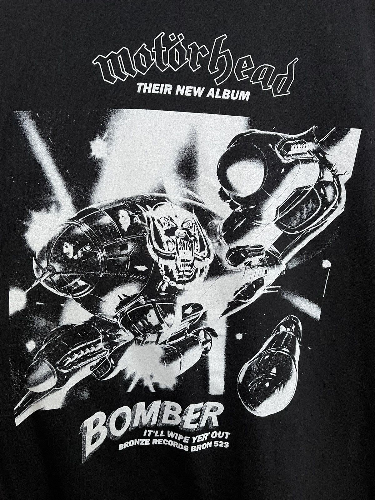 Band Tees Motorhead Bomber Vintage Rock Band T-Shirt Tee Size US L / EU 52-54 / 3 - 6 Thumbnail