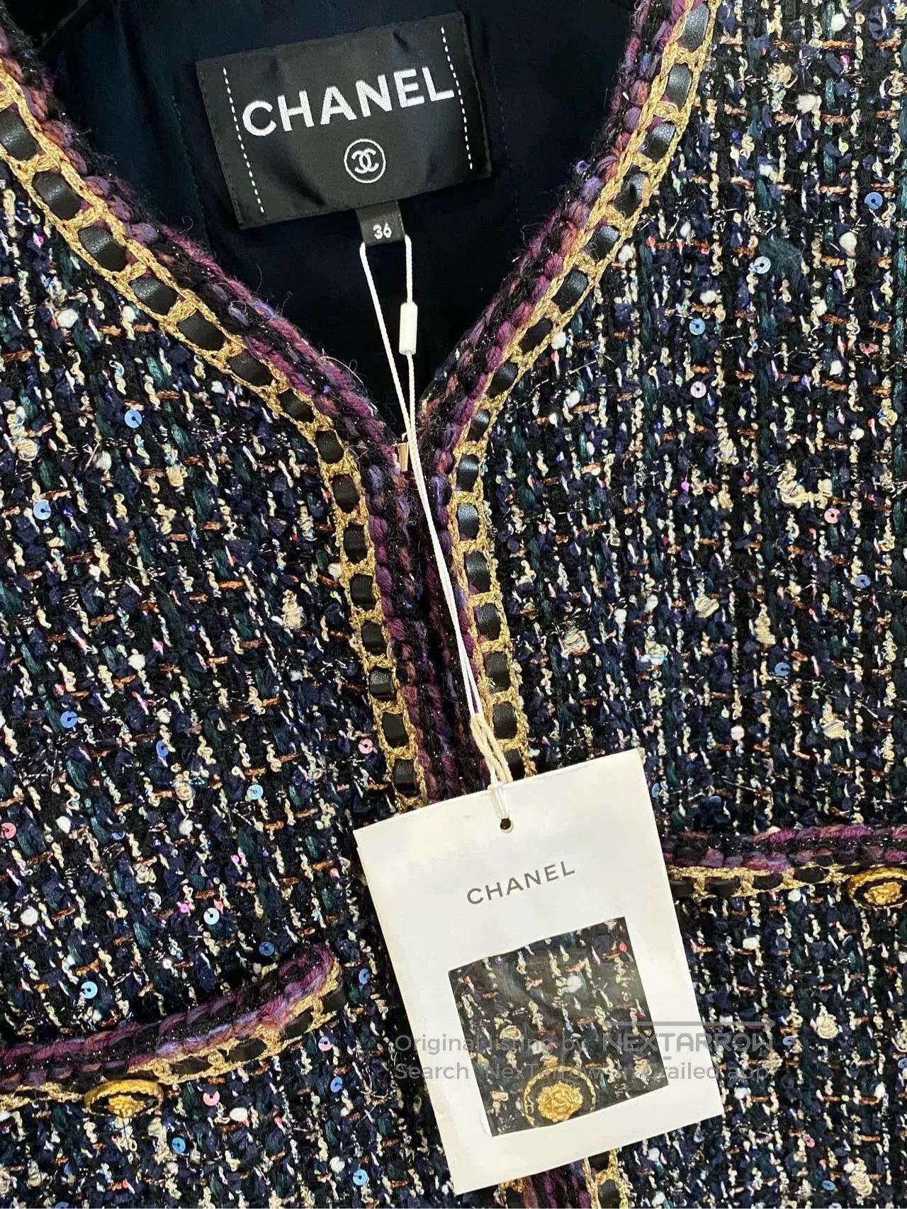 Chanel Chanel 21A Castle Berry Embroidered Jacket. Size US L / EU 52-54 / 3 - 6 Thumbnail