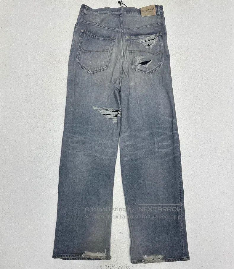 Balenciaga Balenciaga size S 3D printed destruction digital print den Size US 27 - 2 Thumbnail
