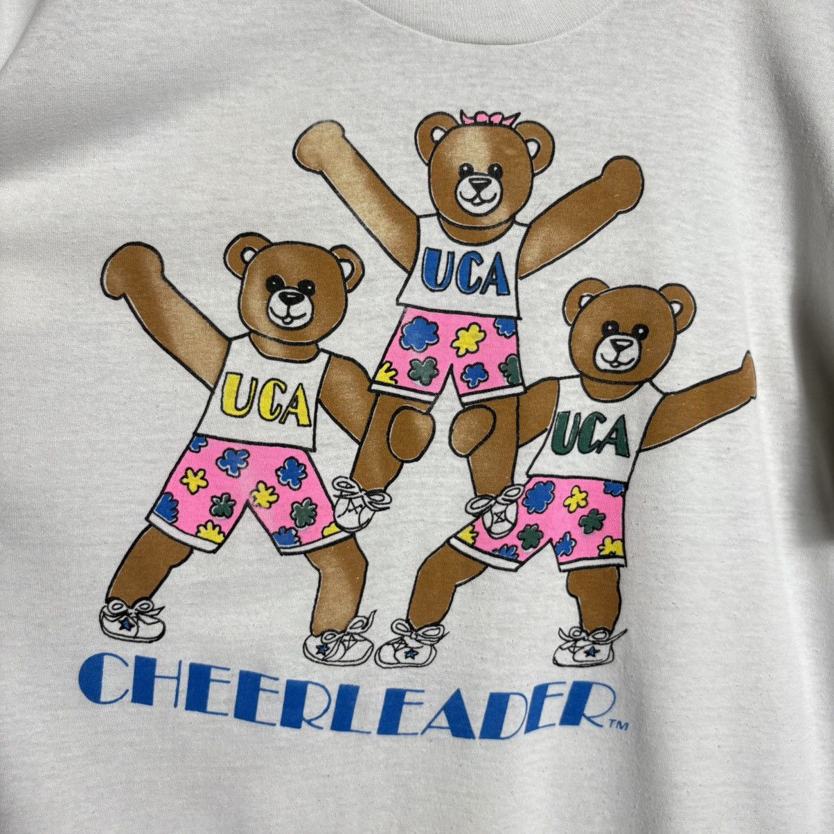 Vintage Vintage 90s Cheerleader Bears Graphic T-Shirt Size US M / EU 48-50 / 2 - 2 Thumbnail