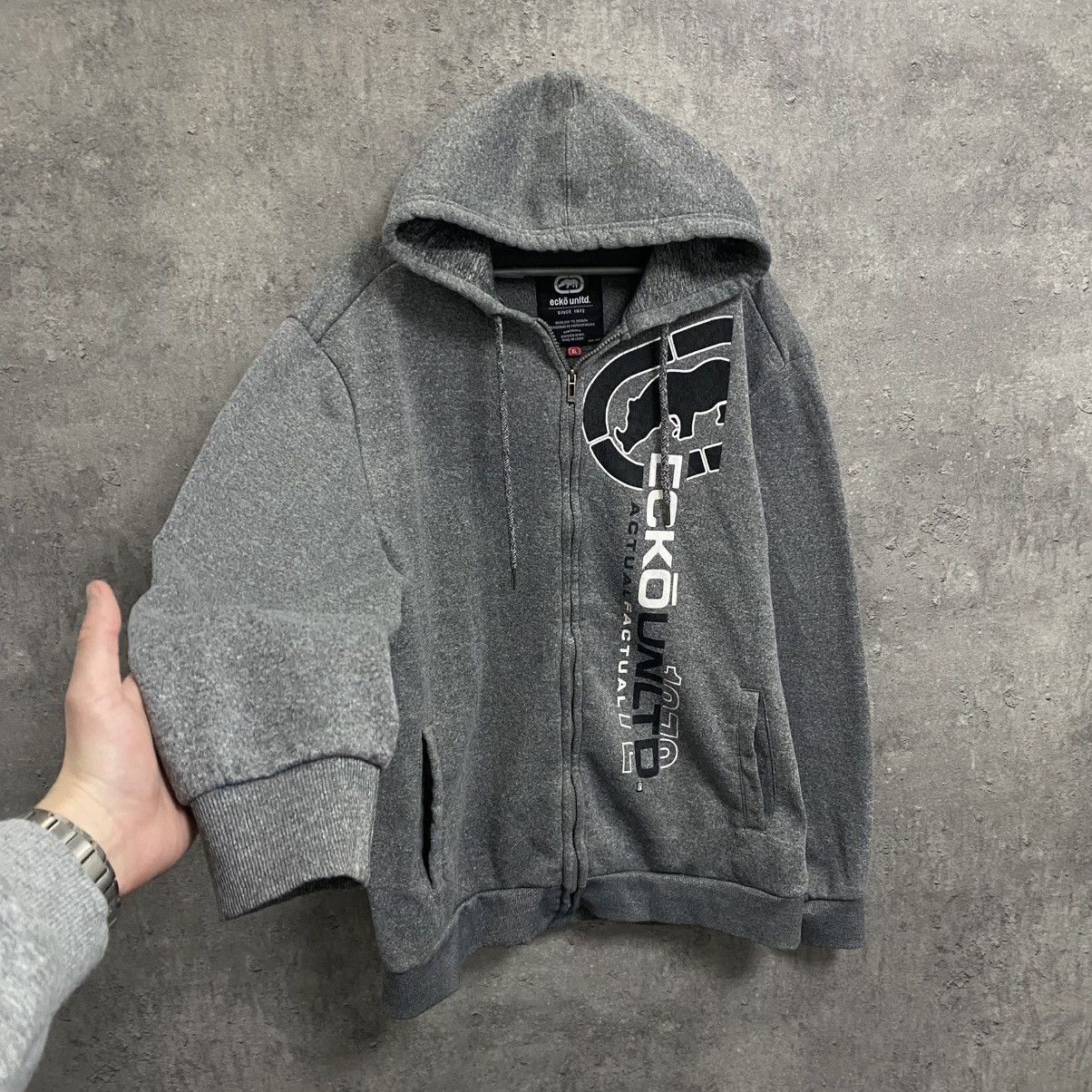 Ecko Unltd. Vintage Big Logo Rare Skate Rap Ecko Unltd Zip Hoodie Size US XL / EU 56 / 4 - 2 Thumbnail