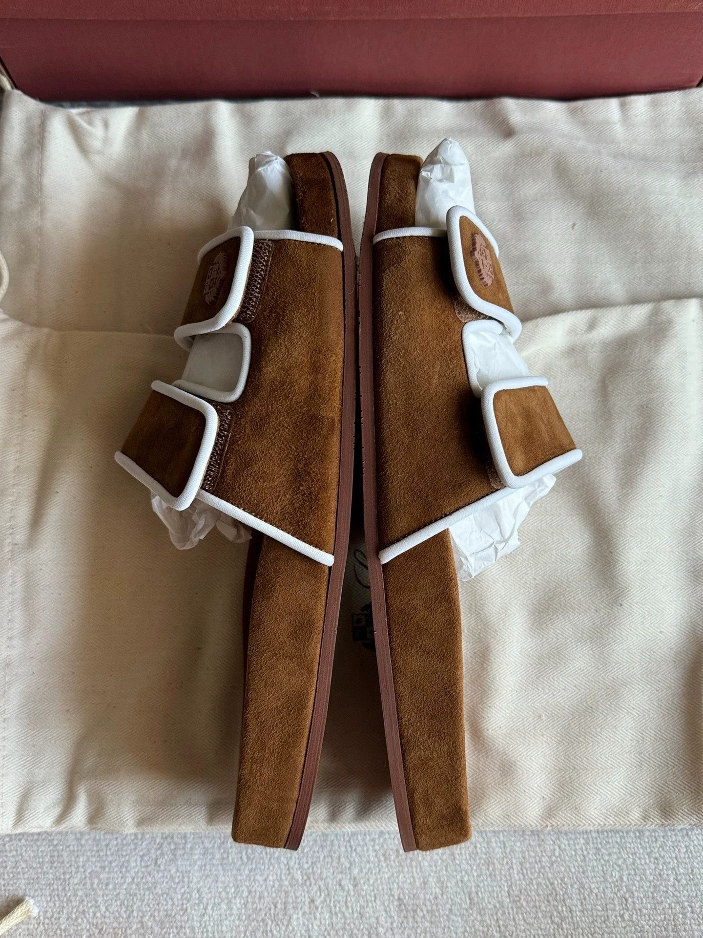 Loro Piana Loro Piana women's suede deep brown 37 slippers Size US 6.5 / IT 36.5 - 5 Thumbnail