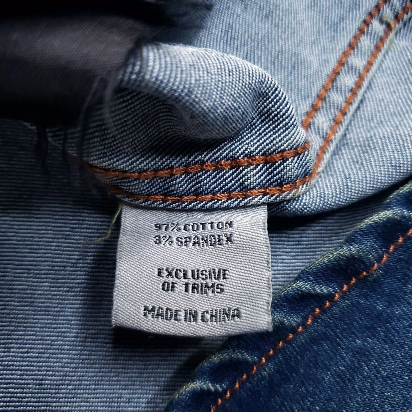 Stacy Adams Stacy Adams Jean Jacket Mens 3XL Blue Pockets Stretch Distressed Paint Splatter Denim Cotton Blend Jacket 3XL Blue Stacy Adams Mens Jacket Jeans Size US 39 - 6 Thumbnail