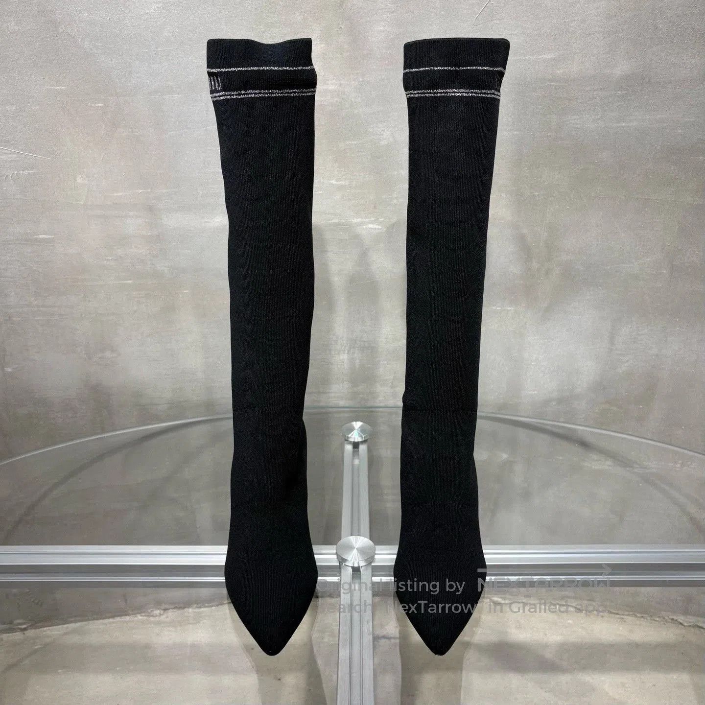 Miu Miu Miu Miu Black Over-the-Knee Boots. Size US 6 / IT 36 - 1 Thumbnail