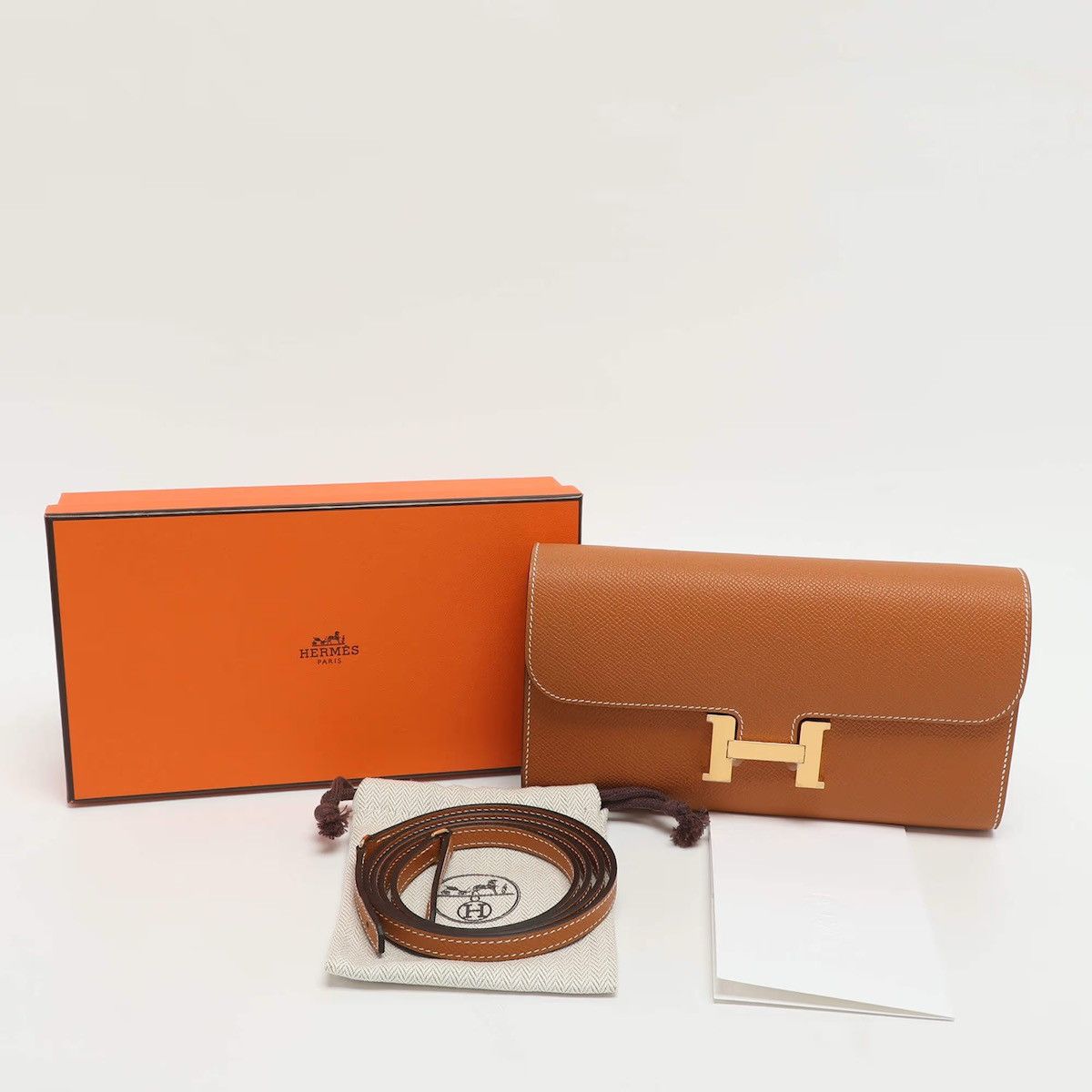Hermes Hermès Constance Natural Epsom Leather To Go Wallet Size ONE SIZE - 6 Thumbnail
