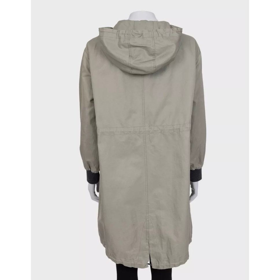 Brunello Cucinelli Brunello Cucinelli Green Hooded Coat - IT40/S Size S / US 4 / IT 40 - 3 Thumbnail