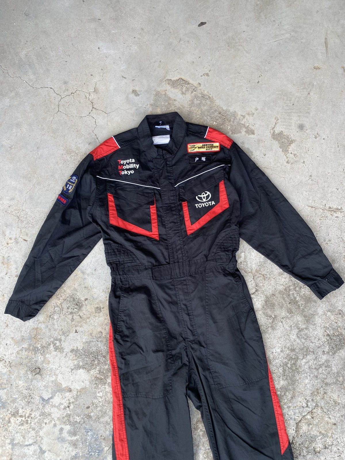 Other Vintage Toyota Racing Suit – Black & Red Jumpsuit Size US 31 - 1 Thumbnail