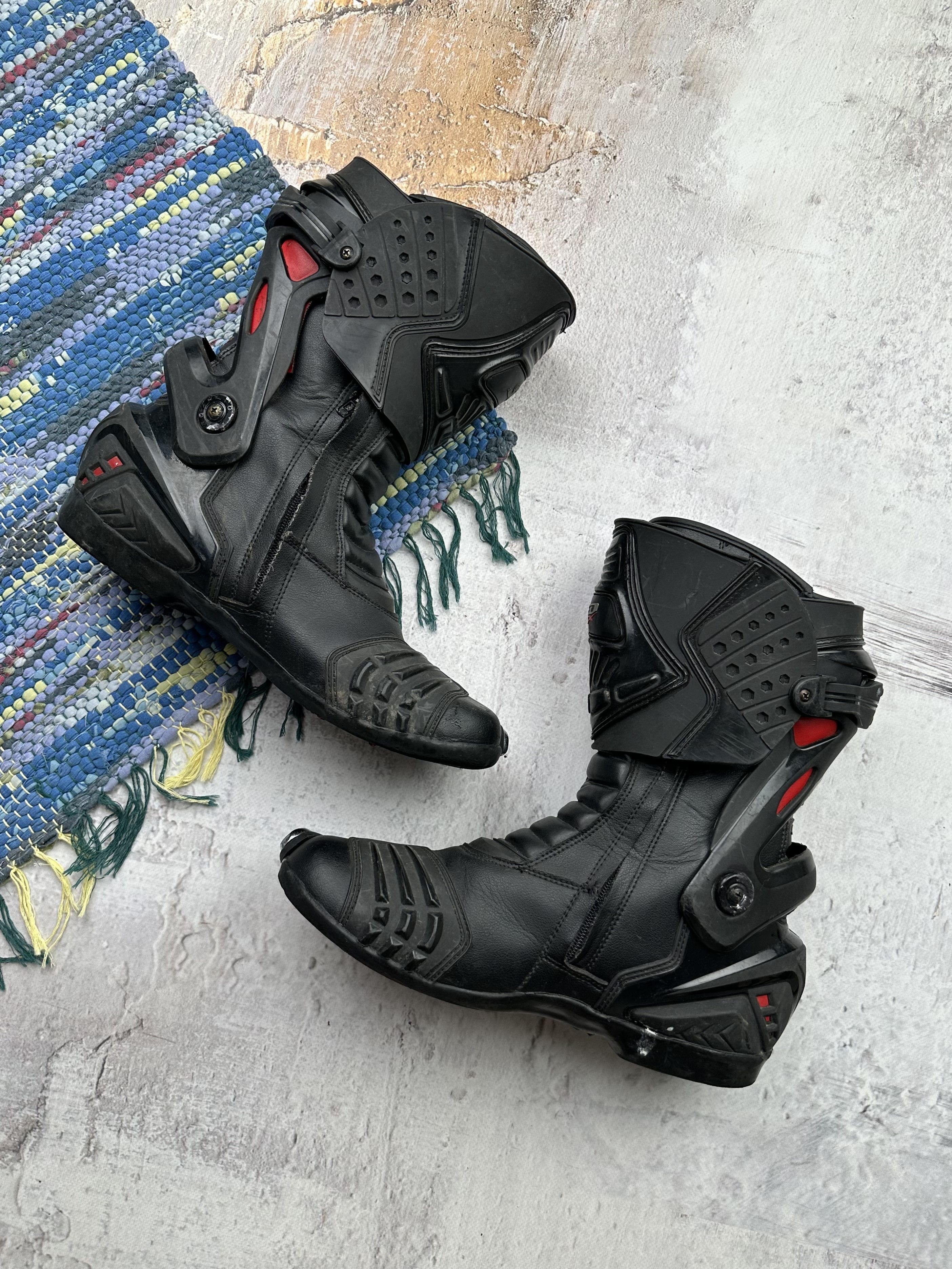 Japanese Brand Racing Moto Biker Hype Boots Size US 12 / EU 45 - 4 Thumbnail