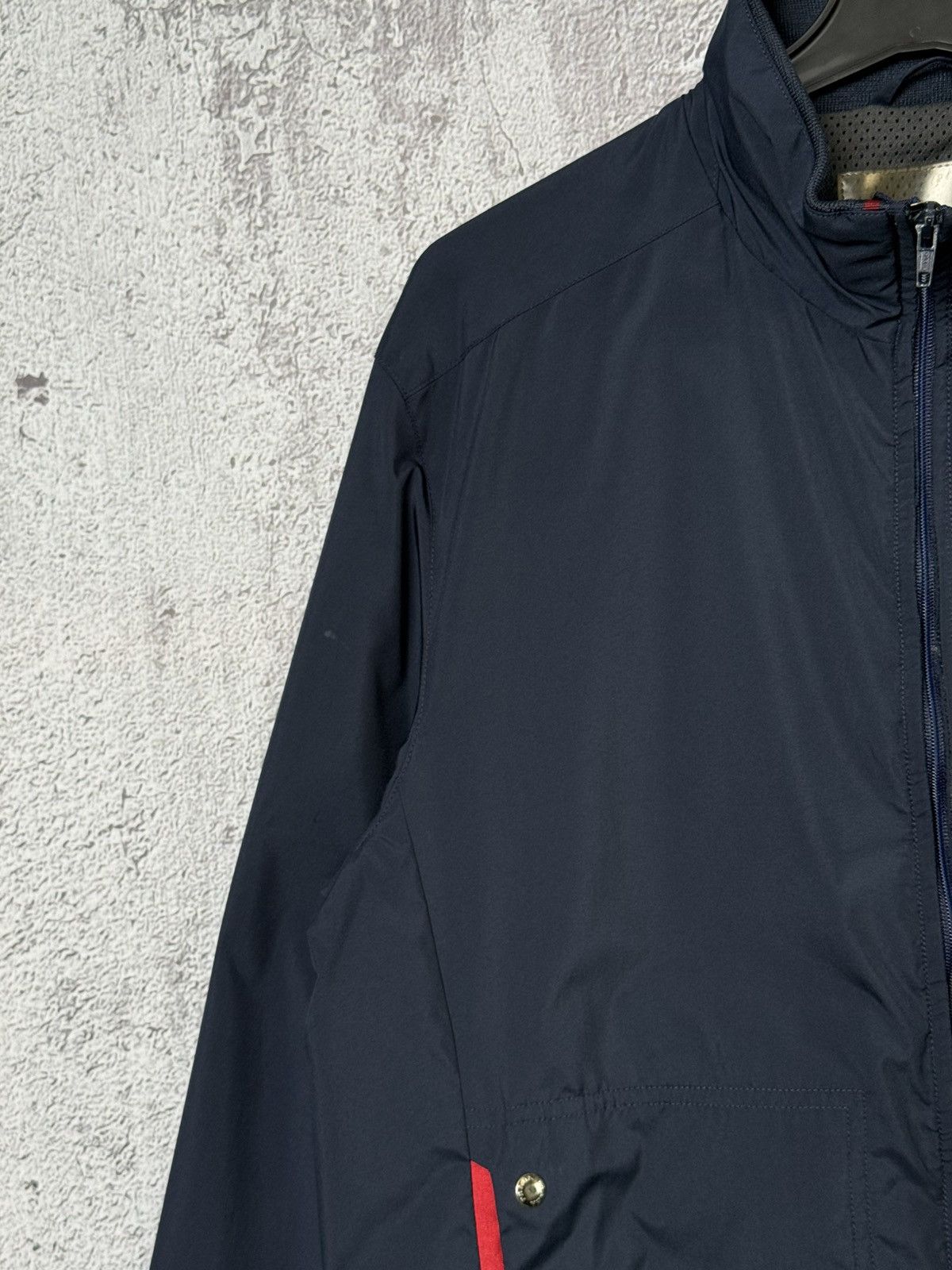 Prada Vintage Prada Sport Red Tab Logo Nylon Windbreaker Jacket Size US L / EU 52-54 / 3 - 9 Thumbnail