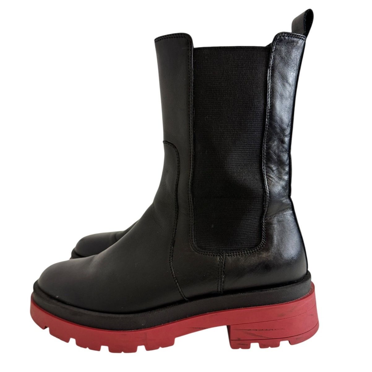 Other Dusano Chelsea Boots Black Leather EU 38 Luxury Designer Size US 7.5 / IT 37.5 - 3 Thumbnail