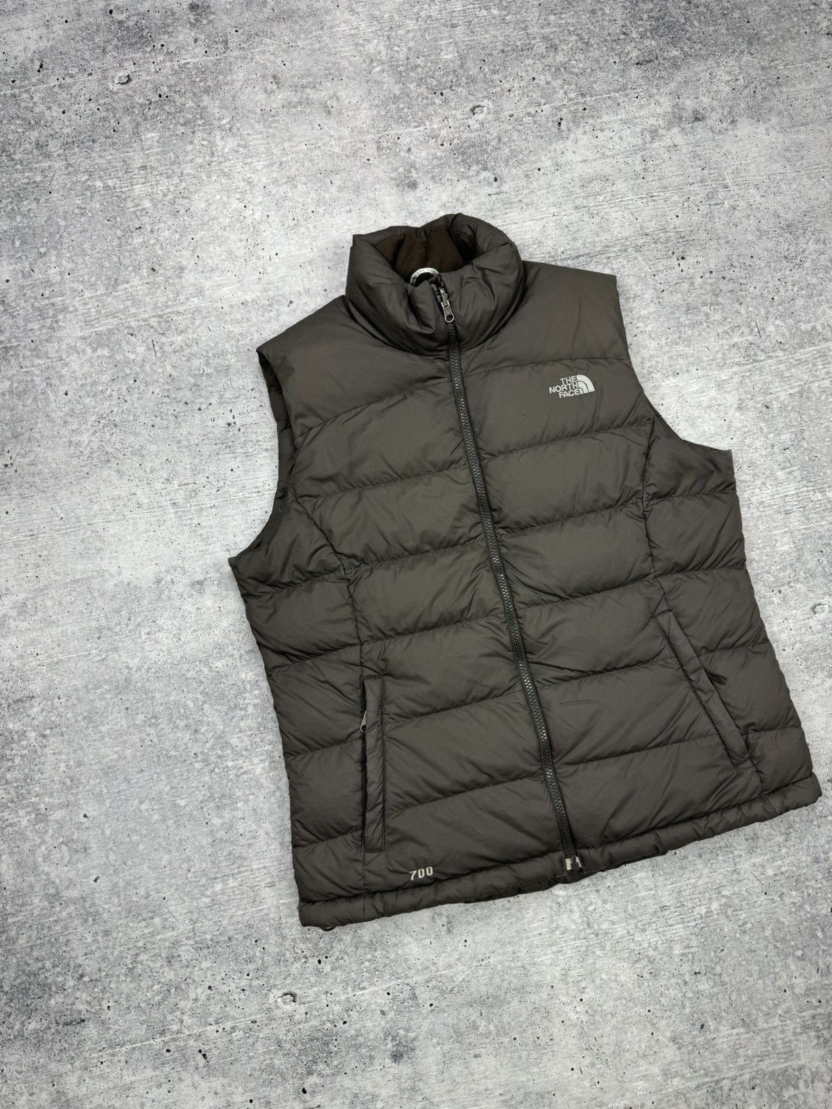 The North Face × Vintage Vintage Y2K The North Face 700 Down Brown Puffer Vest Jacket Size L / US 10 / IT 46 - 2 Thumbnail