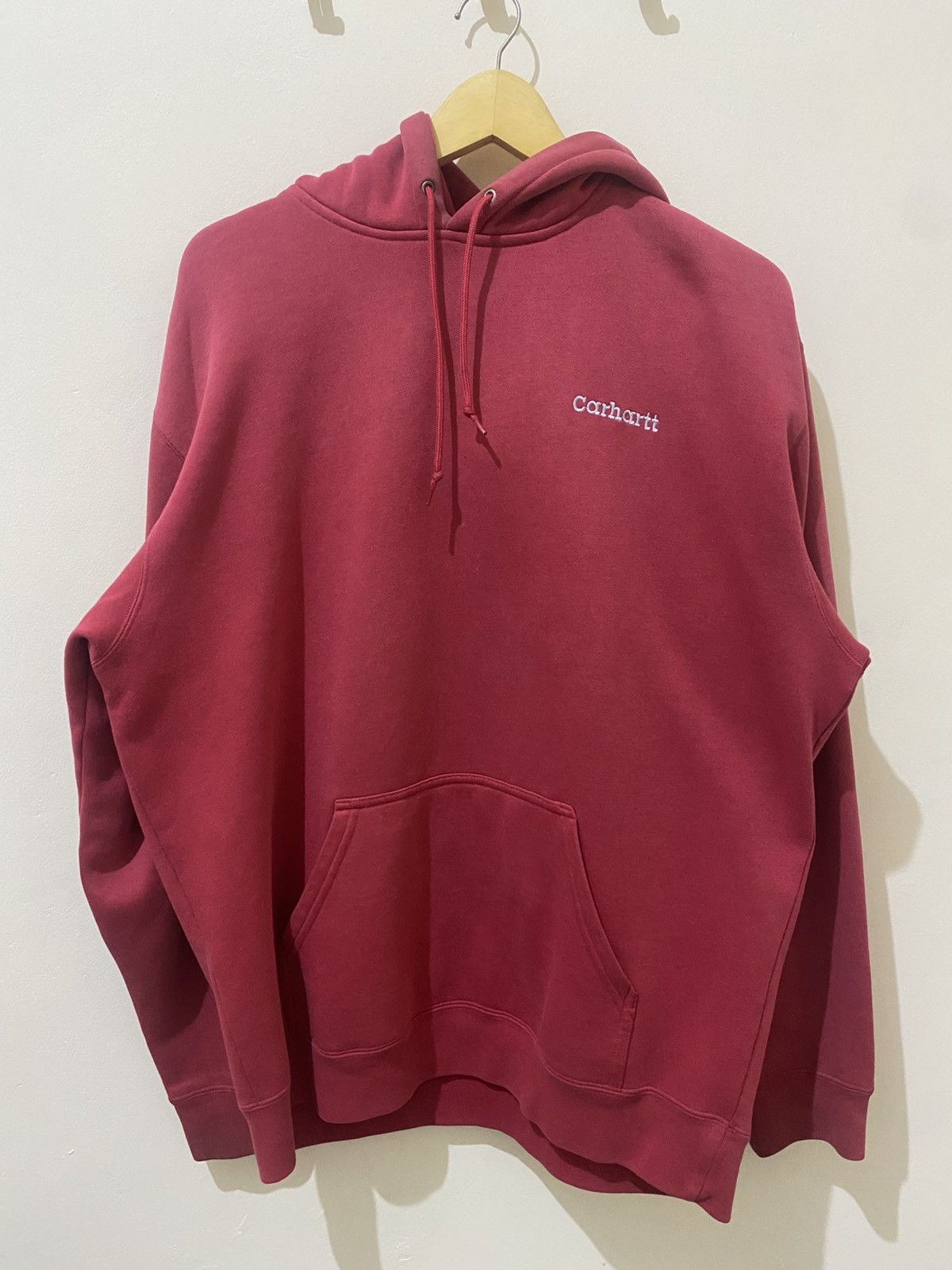 Carhartt Carhartt Hoodie Vintage 90’s Red Size US XL / EU 56 / 4 - 1 Thumbnail