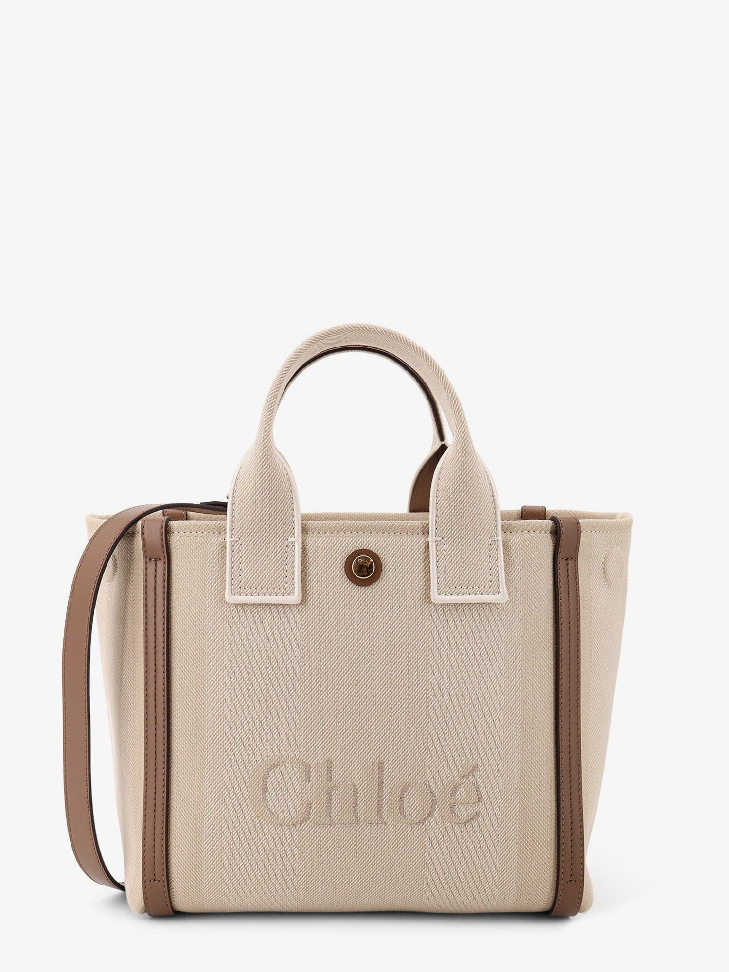 Chloe Chloe Carry Canvas Crossbody Bag With Oversized Logo On The Front Size ONE SIZE - 1 Thumbnail
