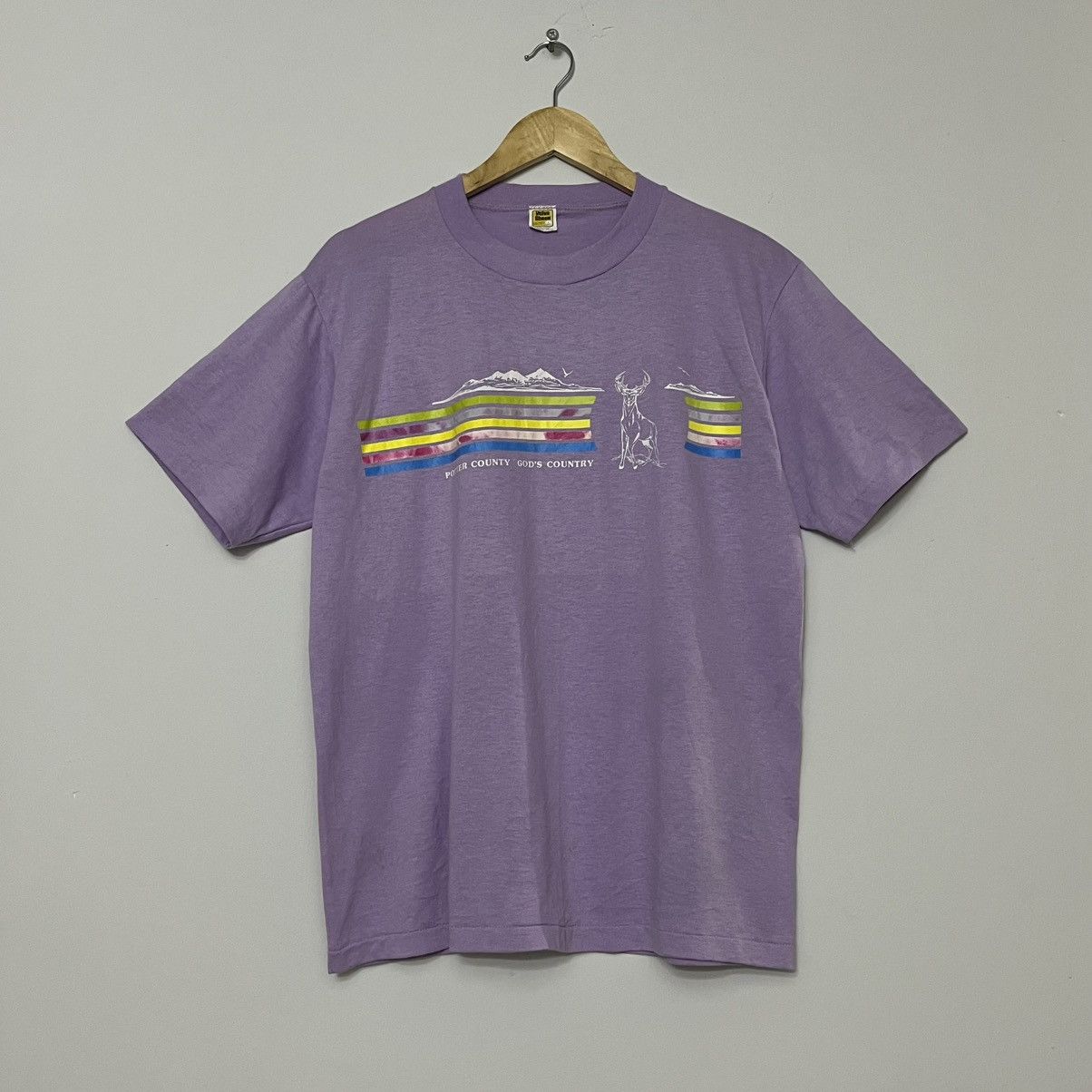 Velva Sheen × Vintage Vintage 70s VELVA SHEEN Rainbow Potter Soft Thin Tee Size L Size US L / EU 52-54 / 3 - 1 Thumbnail
