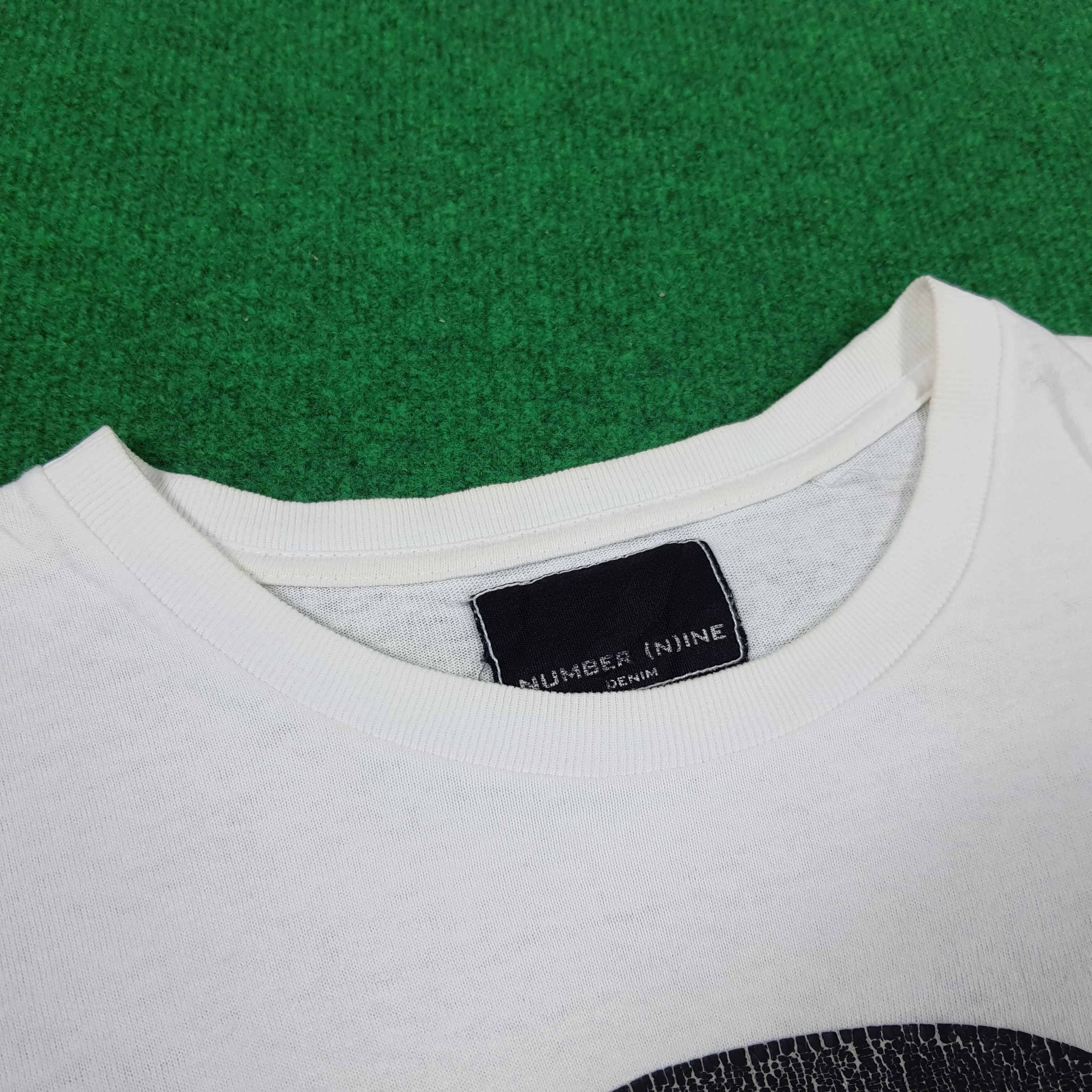 Japanese Brand × Vintage Vintage Number Nine Denim Hamburger Streetwear T-shirt Size L / US 10 / IT 46 - 4 Thumbnail