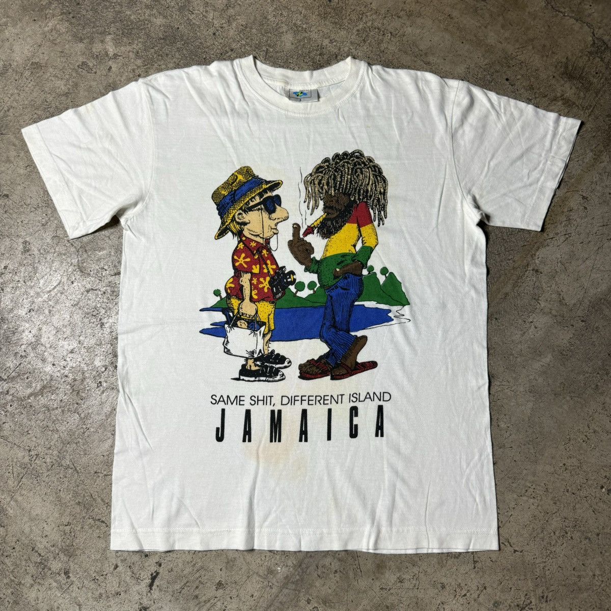 image of Swag Funny T-Shirt in White, Men's (Size Small)