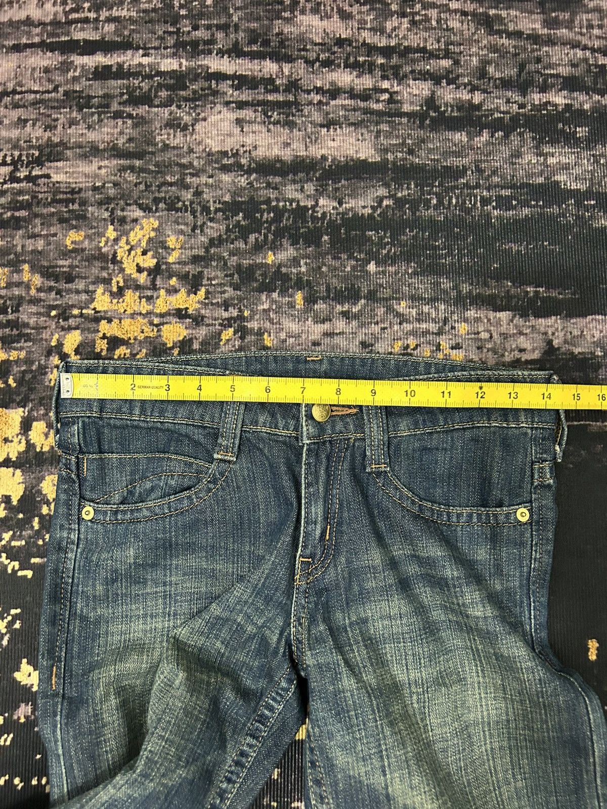 If Six Was Nine Japanese Brand Sweat Hip Washed Flare Jeans Size US 28 / EU 44 - 14 Thumbnail