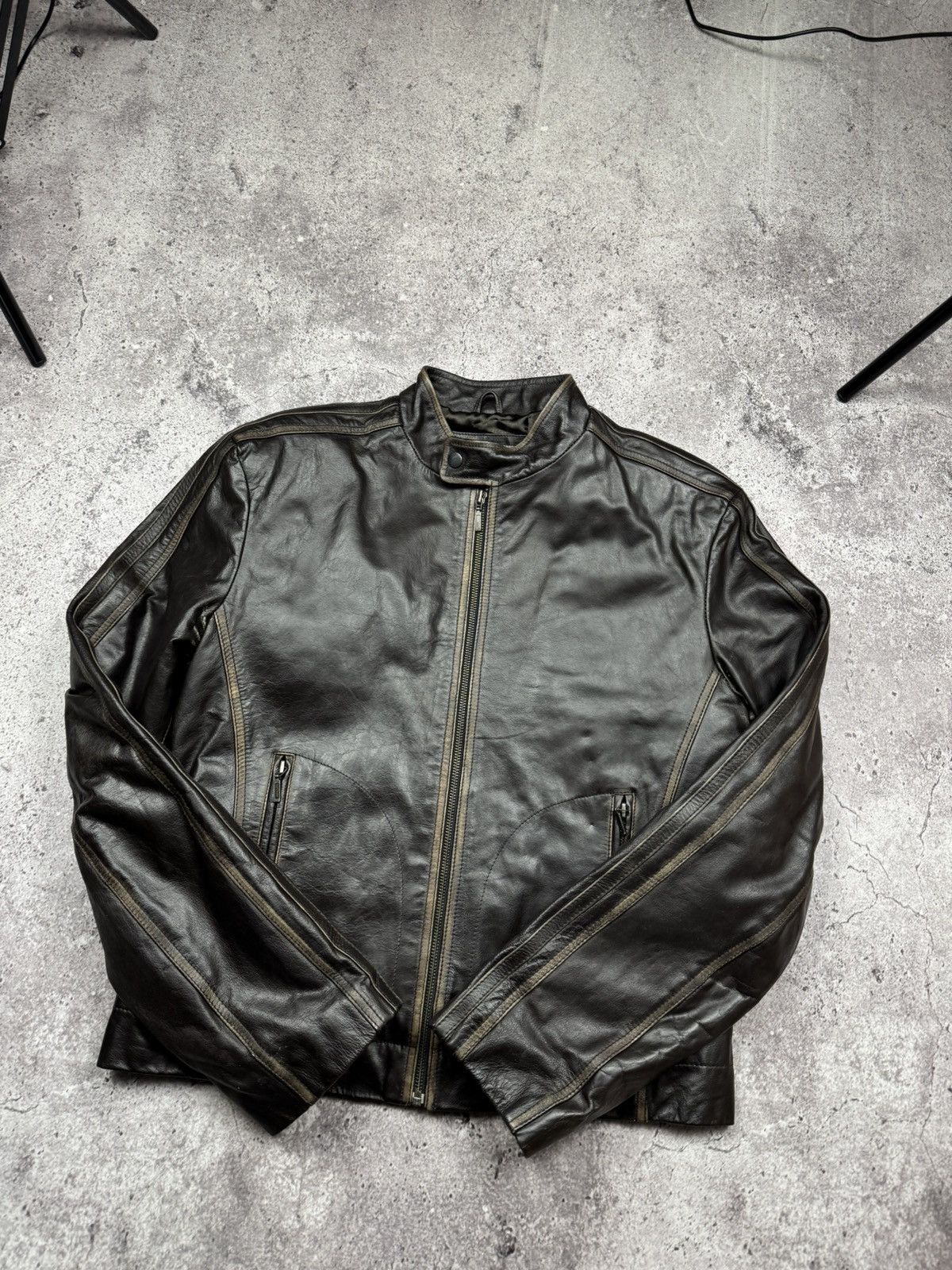 Vintage Vintage Brown Leather Jacket Acne Carol Christian Poell styl Size US M / EU 48-50 / 2 - 3 Thumbnail