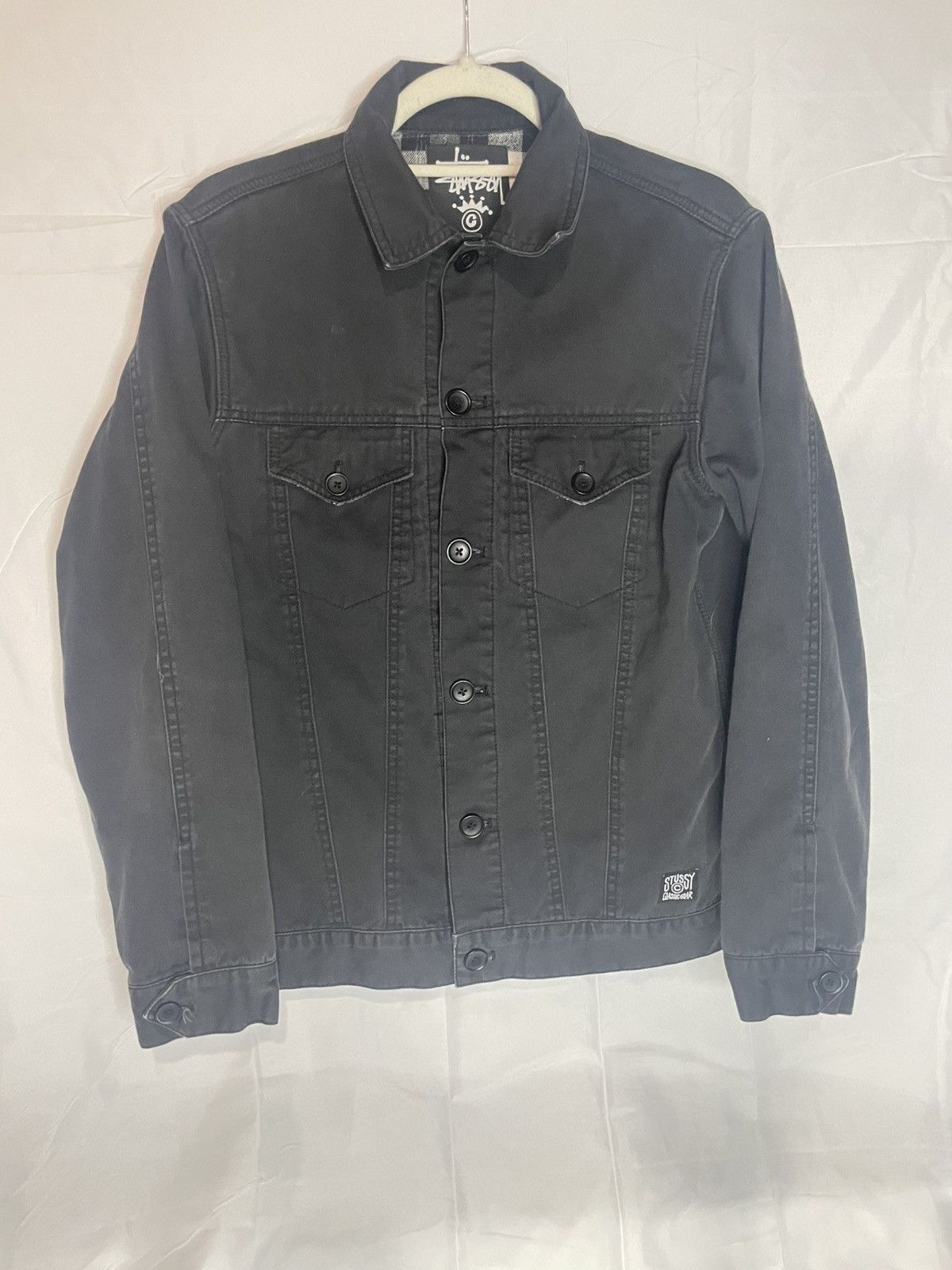 Stussy Black 2000s Stussy Collared Button Up Jacket Size US S / EU 44-46 / 1 - 1 Thumbnail