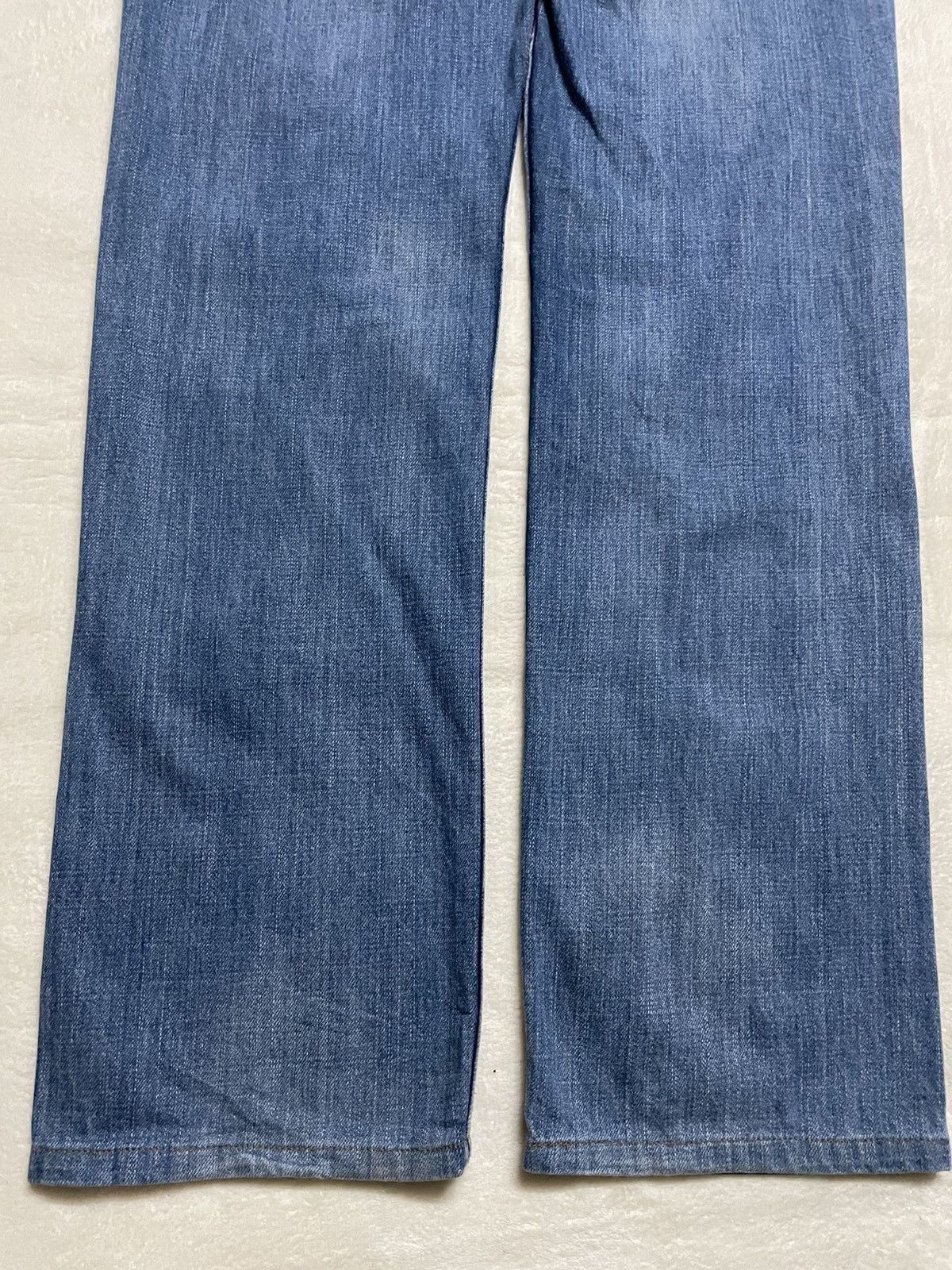 Japanese Brand Vintage Dominate Double Waist Mudwash Denim Jaens Size US 35 - 13 Thumbnail