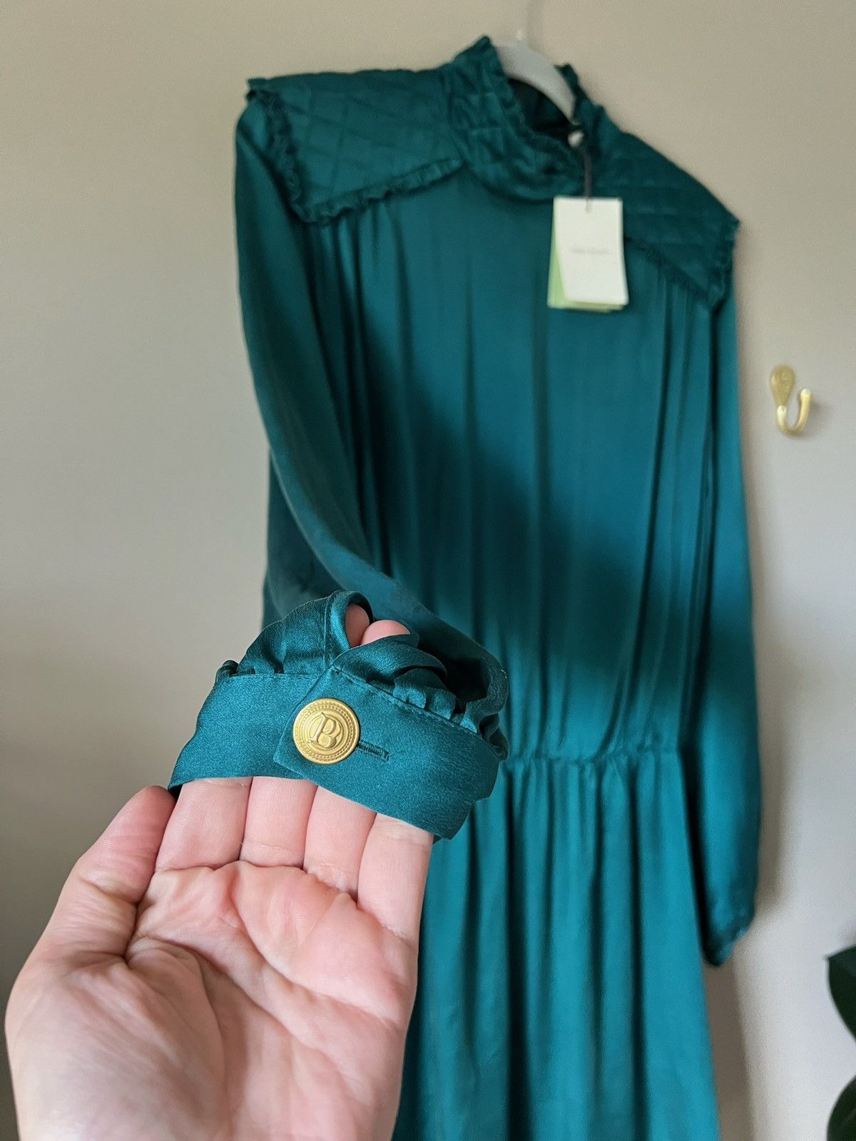 Pierre Balmain Pierre Balmain Quilted shoulder long sleeve dress Size S / US 4 / IT 40 - 3 Thumbnail