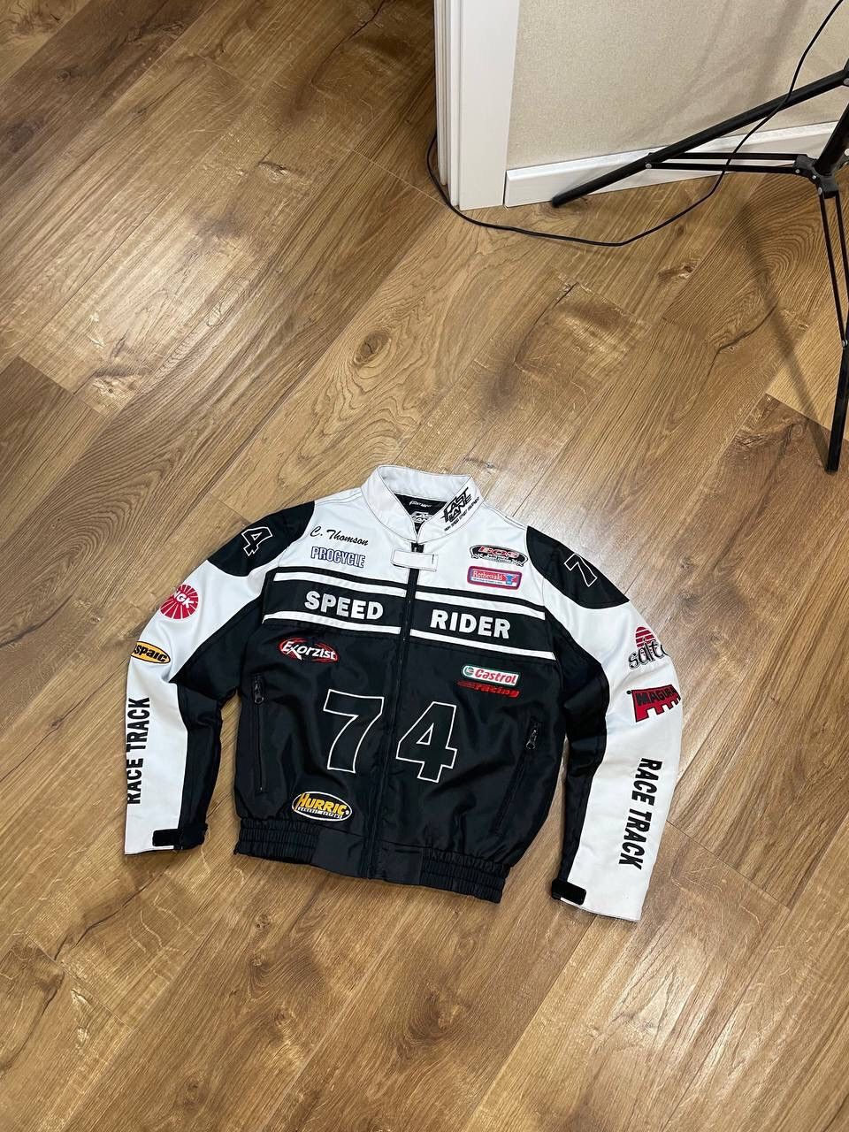 Vintage Vintage Y2K 74 Speed Rider Bridgestone Racing Jacket Bomber Size US XS / EU 42 / 0 - 1 Thumbnail
