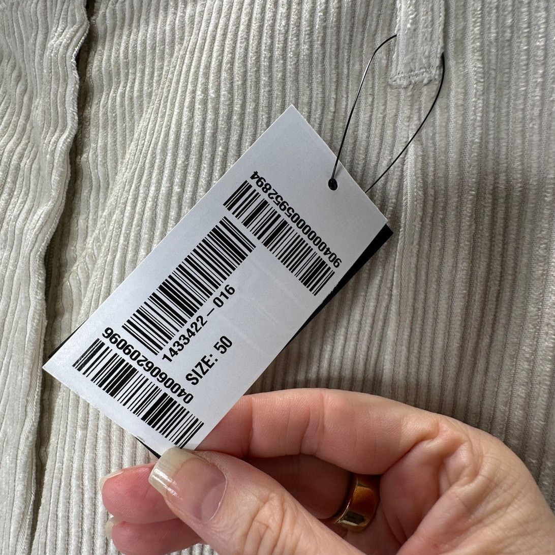 Brunello Cucinelli NWT Brunello Cucinelli Beige Front Pleat Wide Corduroy Pant Size 36" / US 14 / IT 50 - 7 Thumbnail