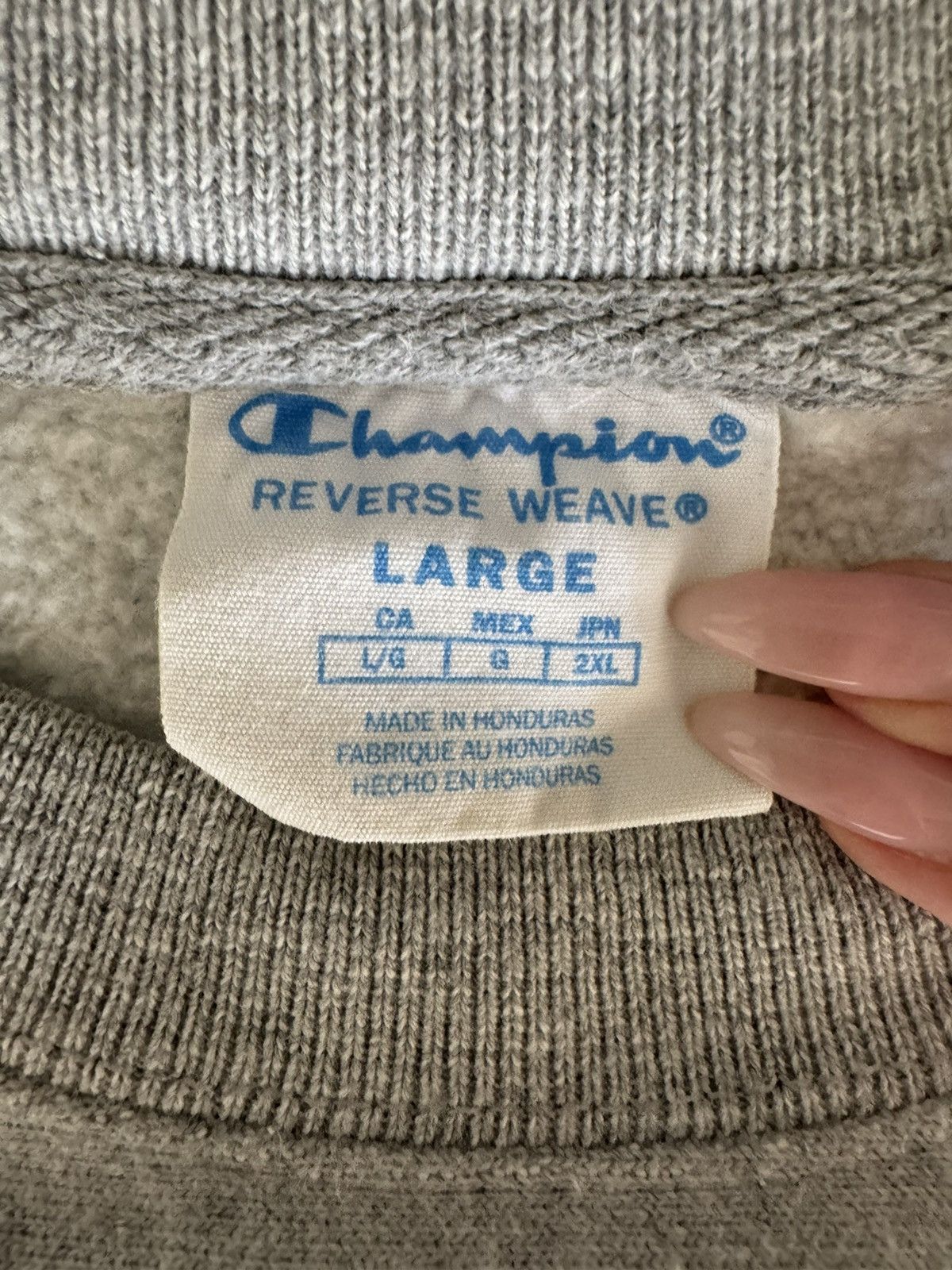 Champion Grey Champion Sweater Size US L / EU 52-54 / 3 - 4 Thumbnail