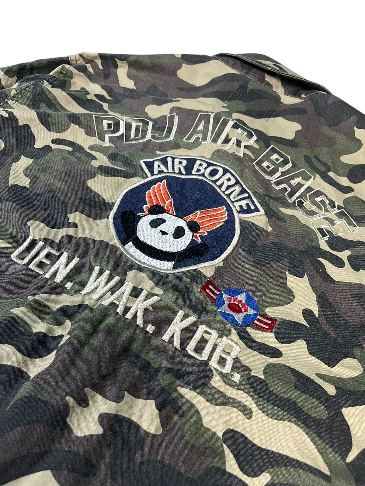 Japanese Brand Pandiesta Embroidery Camo Army Stripes Jacket Size US L / EU 52-54 / 3 - 9 Thumbnail