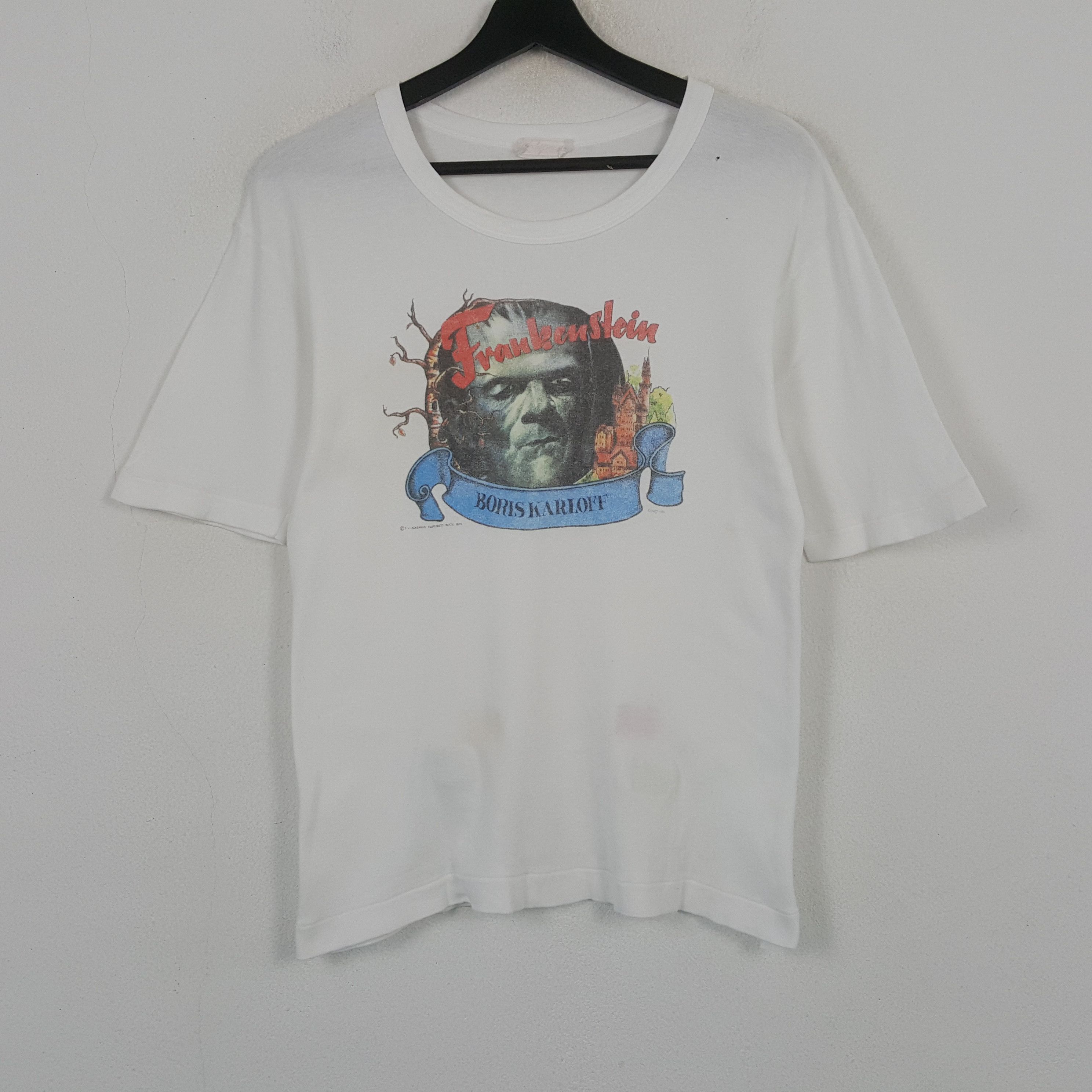 Vintage Frakenstein Boris Karloff Movie Tshirt RR19 Size S / US 4 / IT 40 - 1 Thumbnail