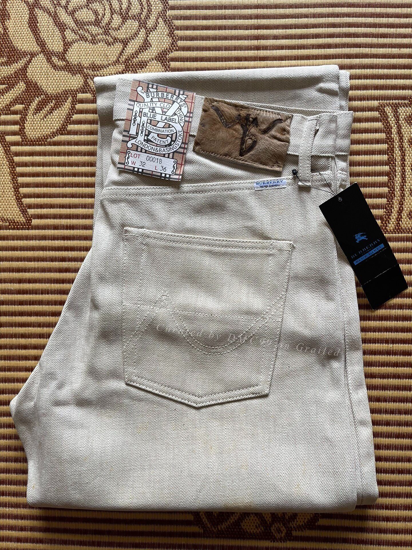 Burberry Burberry Blue Label Beige Cotton Casual Jeans W32 Size US 32 / EU 48 - 1 Thumbnail
