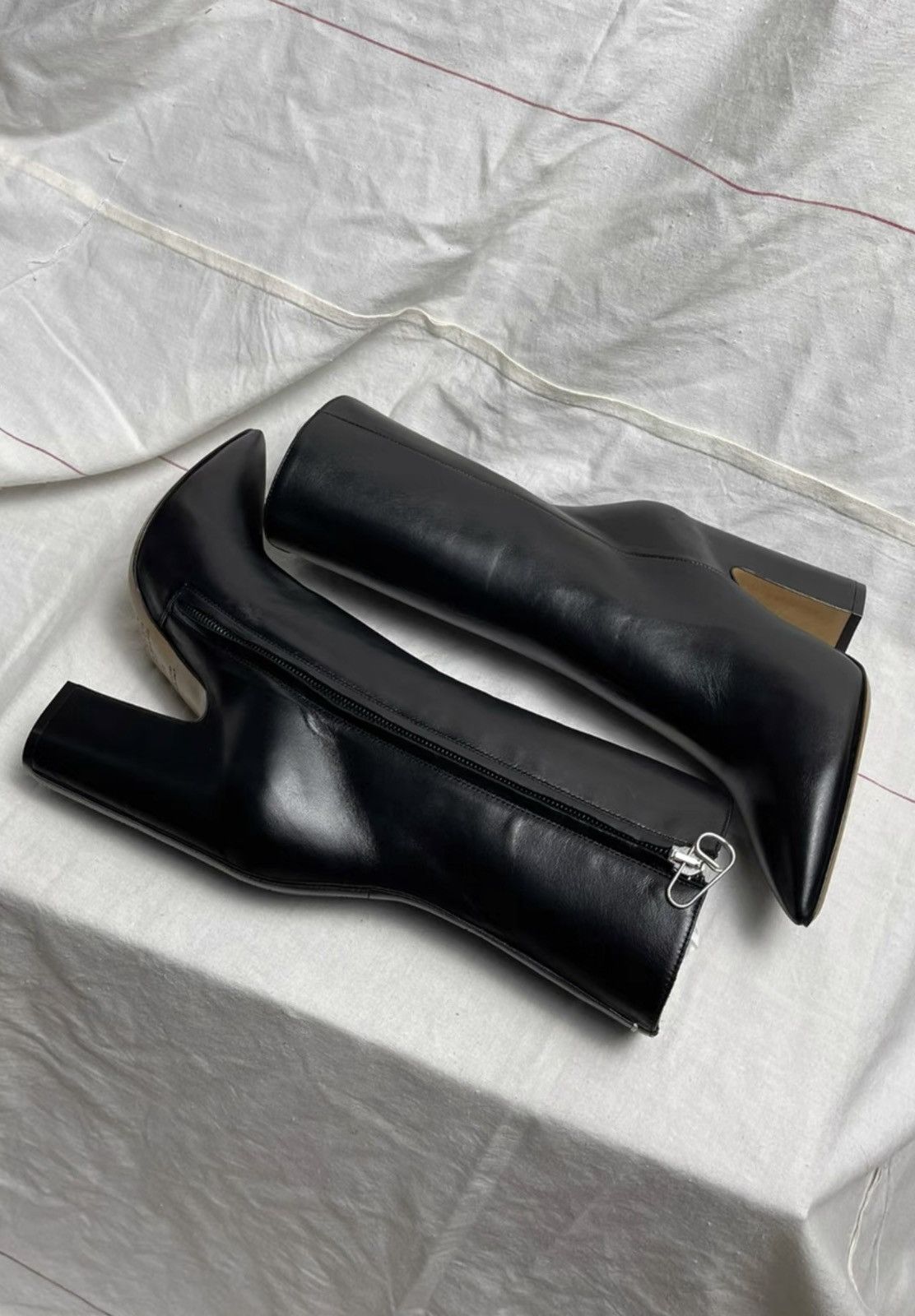 Maison Margiela New Maison Margiela｜High-heeled leather boots Size US 6 / IT 36 - 1 Thumbnail