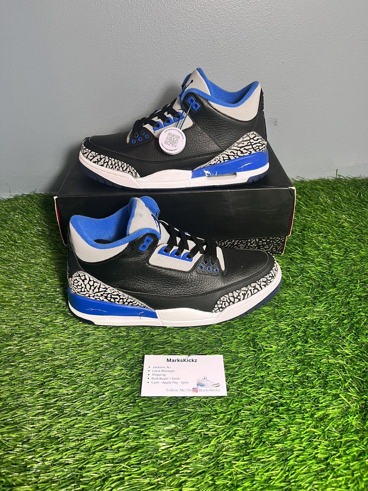 jordan 3 sport blue size 8.5