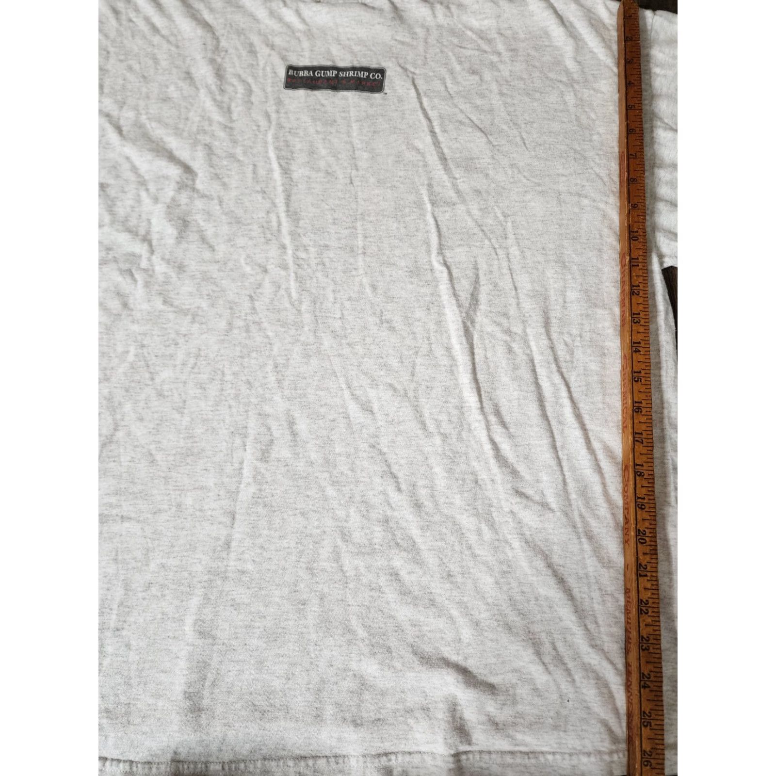 Shrimps VINTAGE Bubba Gump Shrimp Company T Shirt 2XL Gray Cotton Short Sleeve Crew Neck Men Double-Sided 90s Size US XXL / EU 58 / 5 - 2 Thumbnail