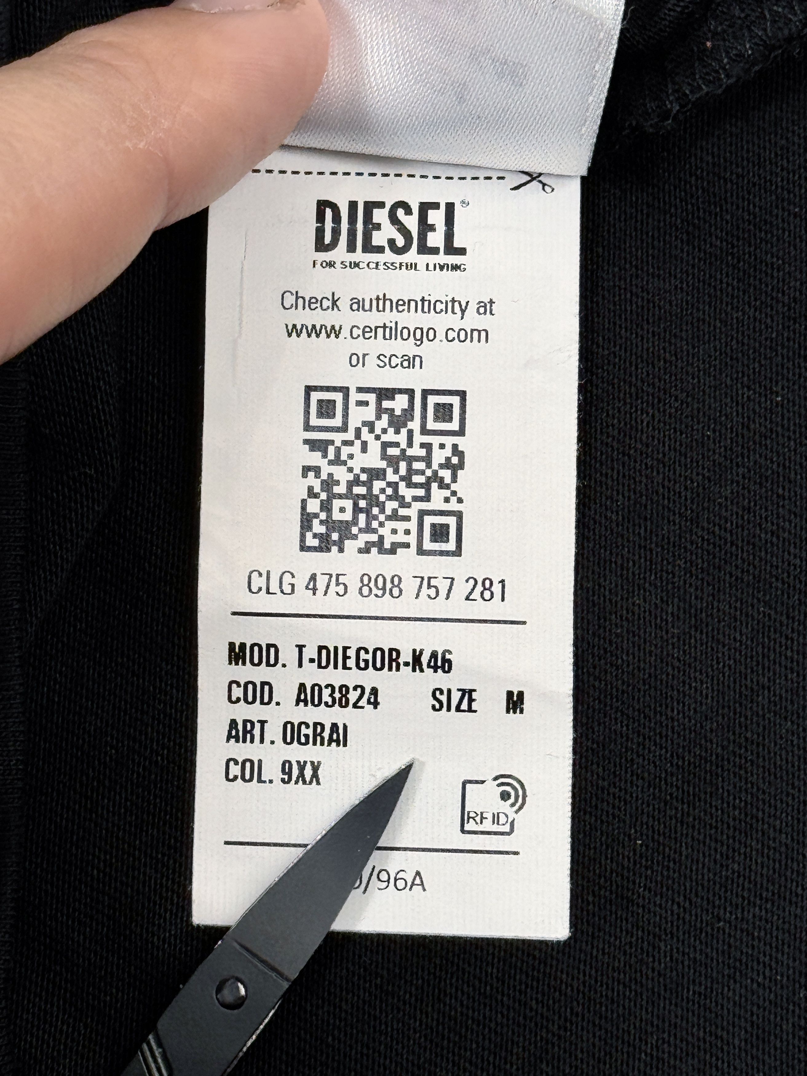 Diesel Diesel T-Shirt Big Red Logo model T-DIEGOR Size US M / EU 48-50 / 2 - 16 Thumbnail