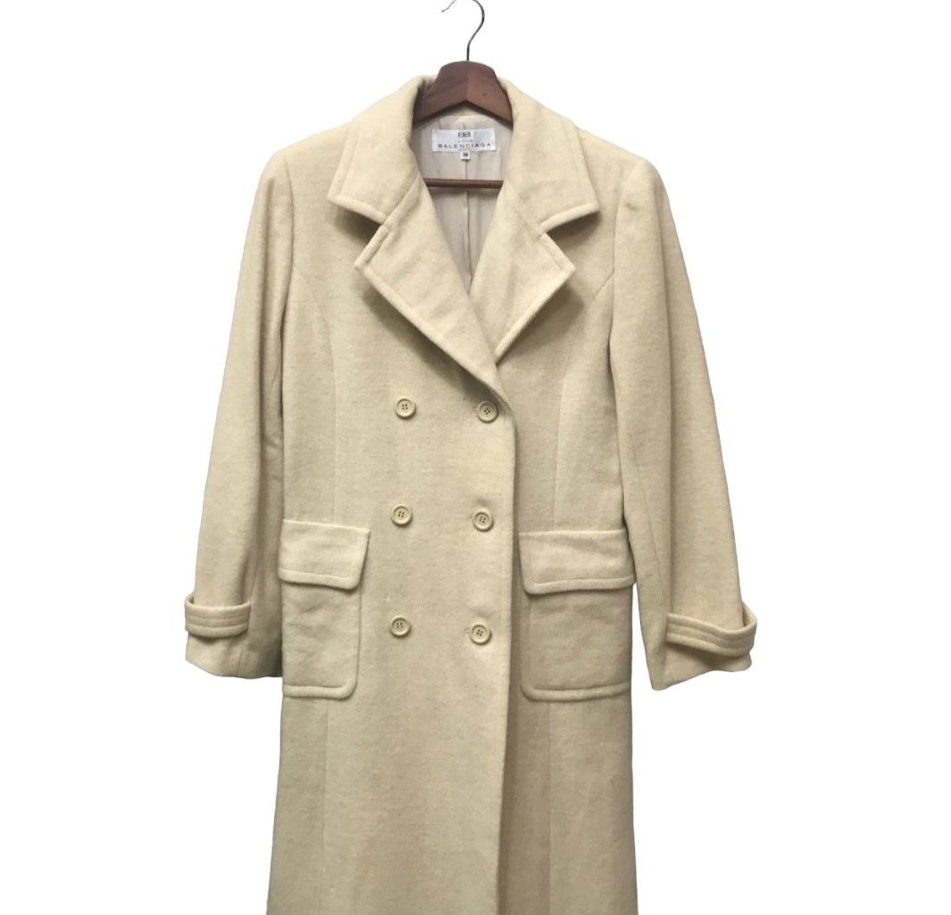 Balenciaga VINTAGE BALENCIAGA DOUBLE FACE WOOL WOMEN COAT MADE IN JAPAN Size M / US 6-8 / IT 42-44 - 4 Thumbnail