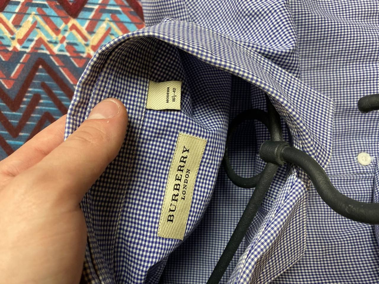 Burberry Vintage Y2K Burberry shirt print streetwear luxury Size US L / EU 52-54 / 3 - 2 Thumbnail