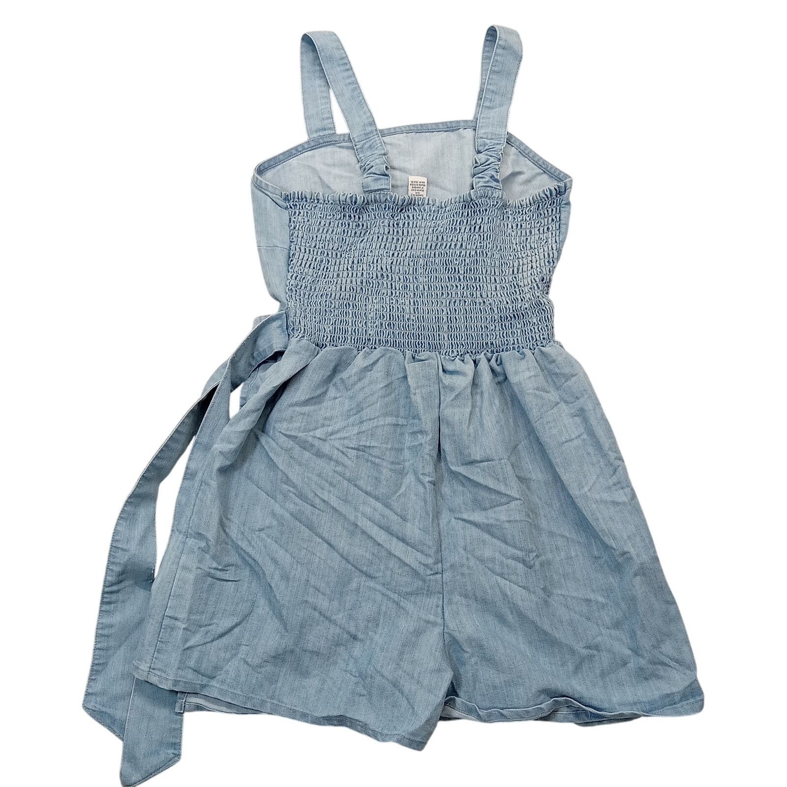 & Other Stories Sincerely Jules Romper Jumper S Women's Wrap Tie Denim Size 27" / US 4 / IT 40 - 4 Thumbnail