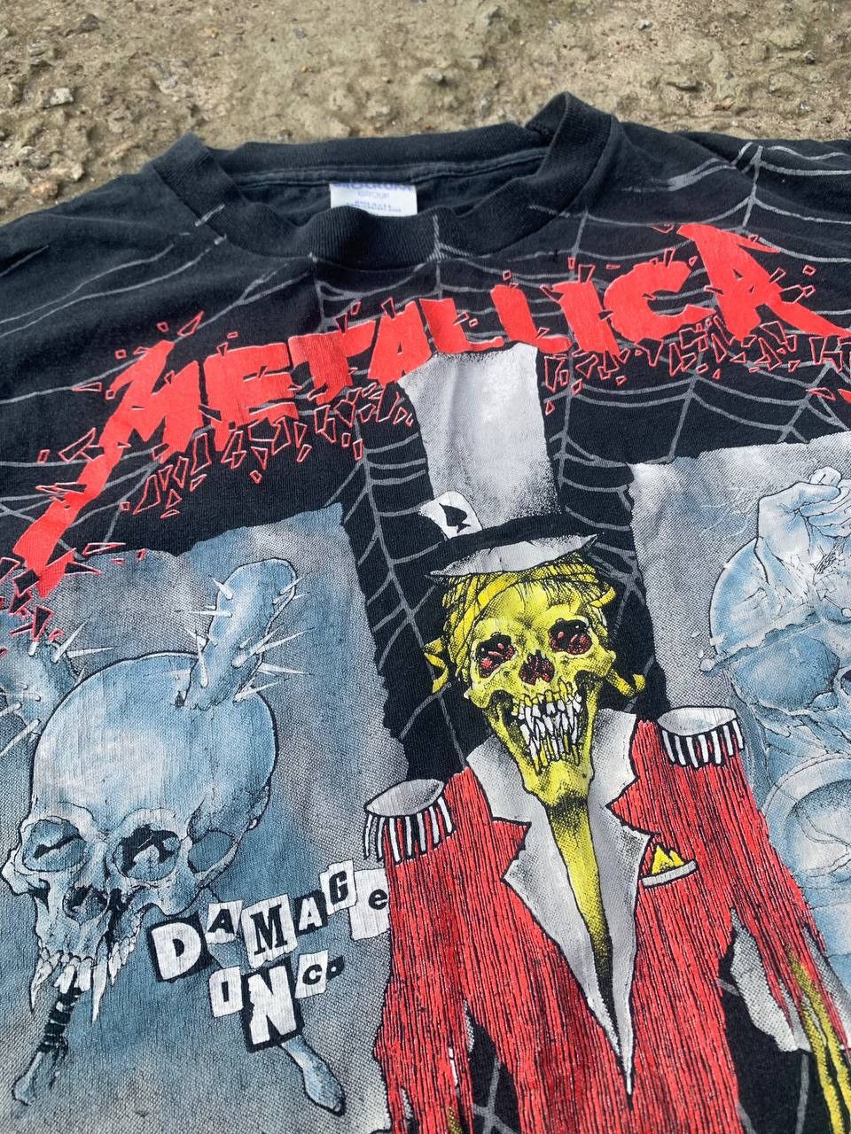 Brockum × Vintage VERY RARE BROCKUM METALLICA 1992 DAMAGE INC ALL OVER PRINT Size US XL / EU 56 / 4 - 3 Thumbnail