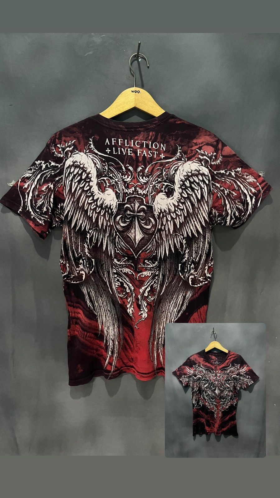 Affliction × Tapout × Vintage AFFLICTION RARE ITEM Size US S / EU 44-46 / 1 - 5 Thumbnail